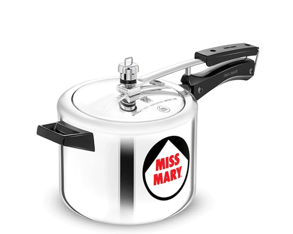 Hawkins Miss Mary Aluminium Pressure Cooker | -Silver