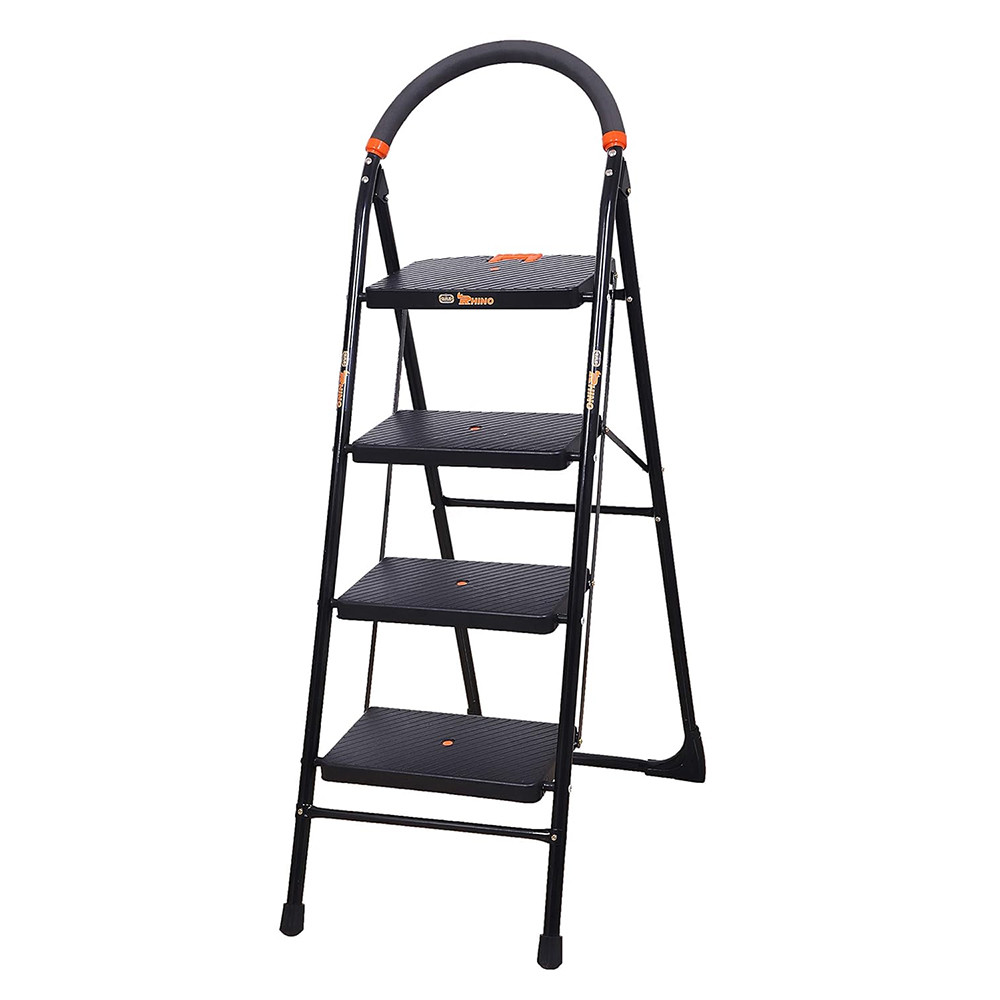 Qualis 4,5,6 Step Rhino Heavy Duty Folding Ladder for Home with 5 Year Warranty (Made in India)