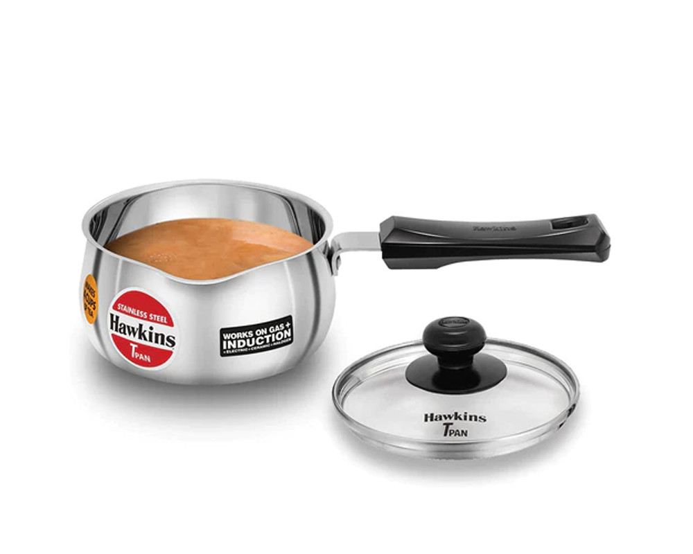 Hawkins Stainless Steel Induction Compatible TPan (Saucepan) | -Silver